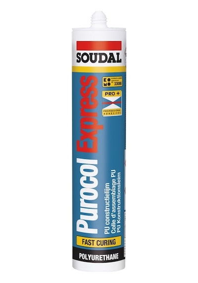 Soudal Purocol Express D4 Ahşap V Metal Yapıştırıcı 310 Ml Şeffaf Şeffaf