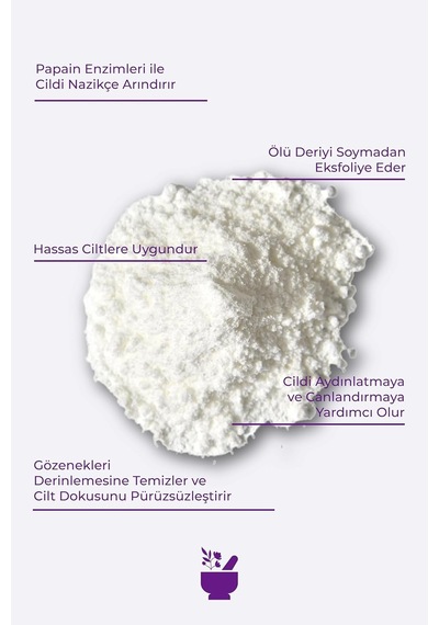 Kar Tanesi Ağaç Süsü Enzyme Peeling Powder 19 Gr 3 Paketi