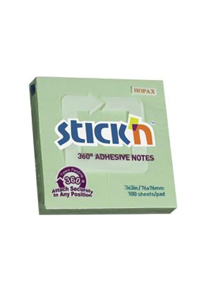 Hopax Stıckn Yapışkanlı Not Kağıdı 100 Yp 76X76 Yeşil 21552 - 12