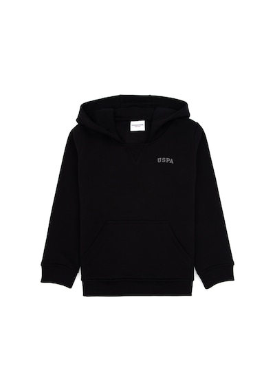 U.S. Polo Assn. Erkek Çocuk Siyah Basic Sweatshirt 50313808-VR046