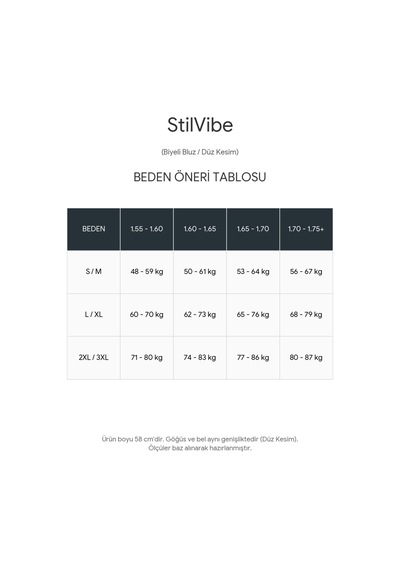 Stilvibe Uzun Kollu Kare Yaka Siyah Bluz