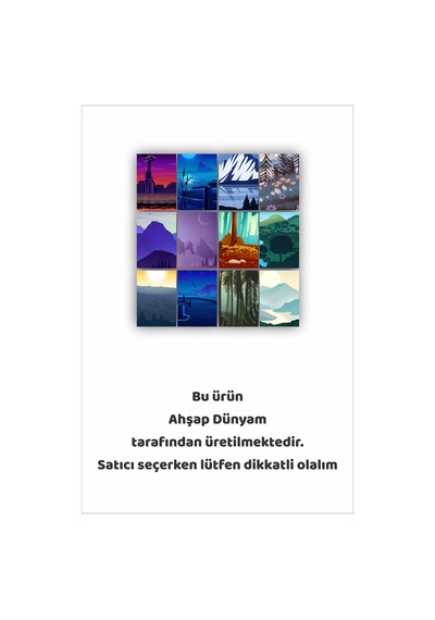 12 Parça Renkli Ağaç Ve Dağ Manzara Resimleri Çerçeve Görünümlü Mdf Tablo Duvar Süsü Hediyelik Eşya Çok Renkli - 670750571 Çok Renkli