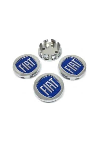 Fiat  Tip Geçme Jant Göbeği Kromaj 4 Lü 49-42Mm
