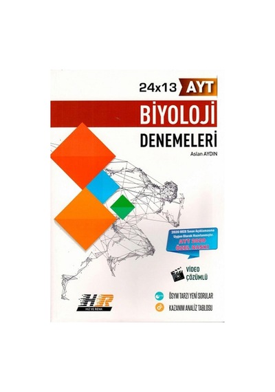 Hız ve Renk Yayınları Ayt Deneme Biyoloji 1. Dönem Klp