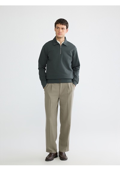 Lcw Vision Antrasit Polo Yaka Erkek Sweatshirt