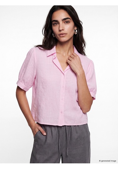 Lcw Vision Pembe Regular Fit Kadın Gömlek