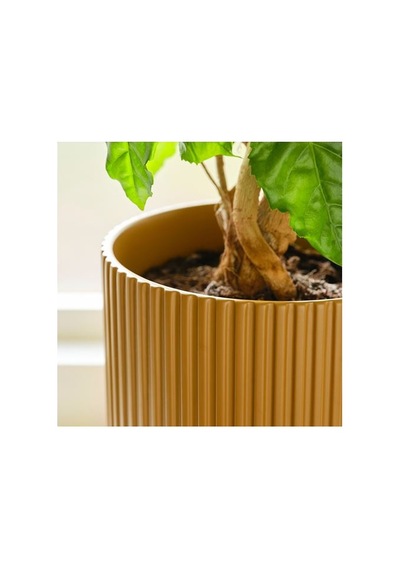 Ikea Daksjus Toprak Saksı, Sarı-kahverengi, 2'li Set Diğer