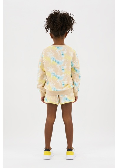Kız Çocuk Batik Baskılı Bej Sweatshirt 7755782