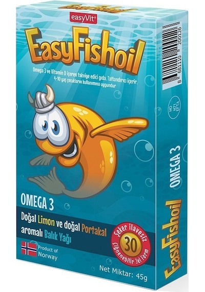 Easyfishoil Omega 3 Çiğnenebilir 30 Jelibon Tablet