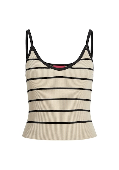 Jack & Jones Kadın Askili Çizgili Bluz - Esther 12255237 Feather Gray
