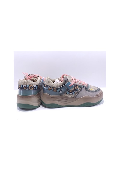 Guja 25k328 Kadın Sneaker Kalın Taban Spor Ayakkabı Bej Siyah
