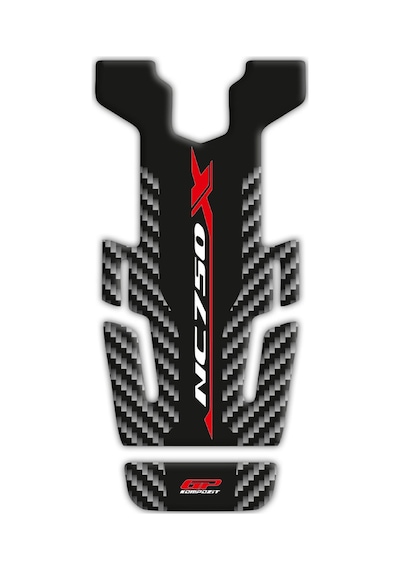 GP Kompozit Honda NC 750 X 2016-2020 Uyumlu Tank Pad Siyah-Karbon