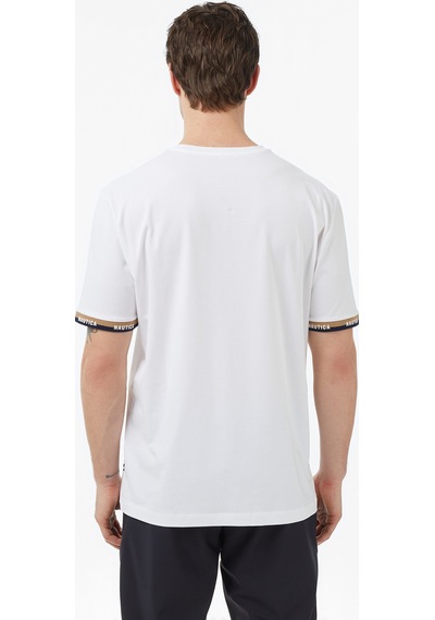 Nautica Erkek Beyaz Regular Fit T-shirtdüzv65363t