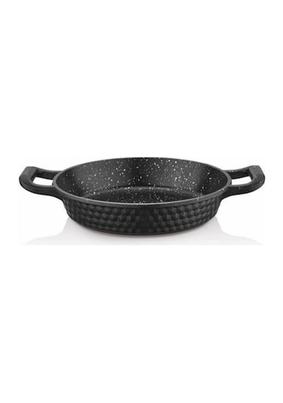 Ferro Kulplu Granit Sahan Tavası 18 Cm Siyah