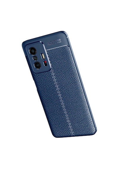 Xiaomi Mi 11t Pro 5g Ile Uyumlu Kılıf Kamera Lens Korumalı Deri Doku Silikon Kapak Case Col25748-lacivert