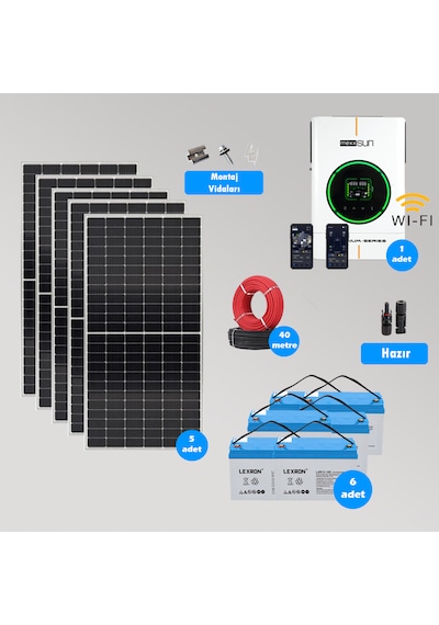 Cks Enerjı 4kw Hazır Solar Paket Kolay Kurulum Maksimum Paket