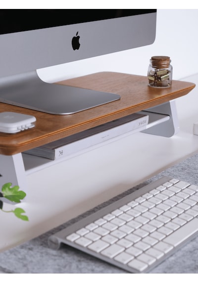 Küçük Monitör Standı Meşe