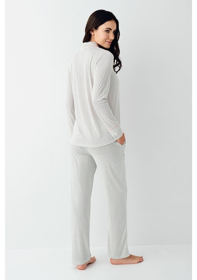 Pierre Cardin Kadın Yeşil Gömlek Pijama Pc9051-s-v1 Yeşil