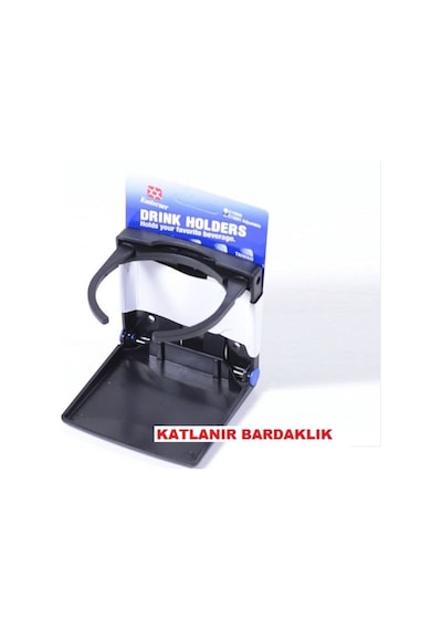 Katlanır Bardaklık Siyah Bardak Tutucu