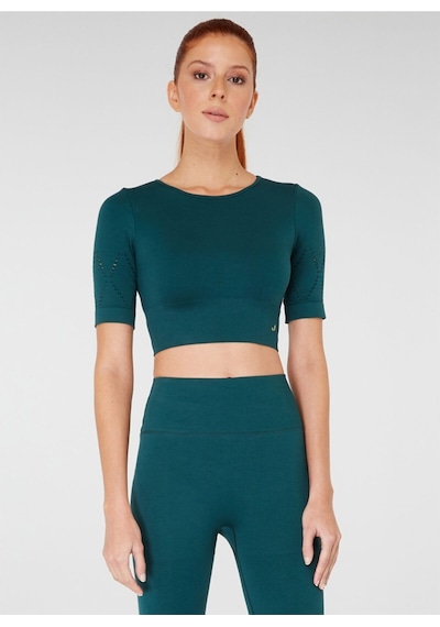 Jerf Naples Kısa Kol Crop Top Econyl Yeşil