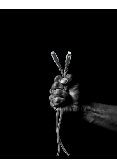 Cellularline Tetra Force Kablo Usb-C - Apple Uyumlu iOS Lightning 120 Cm-Siy