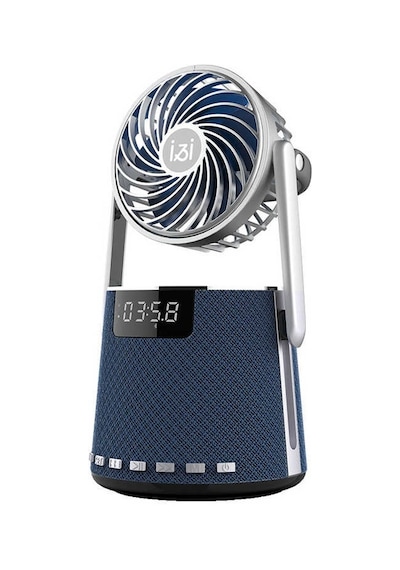 Soaiy K8 Kablosuz Bluetooth Hoparlör & Çıkarılabilir Mini Vantilatör - Dijital Gösterge - FM Radyo - ZORE-219767