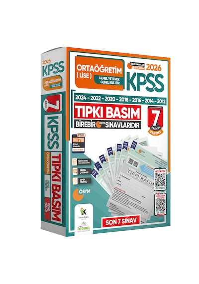 2026 Kpss Lisans Önlisans Ortaöğretim 12+7+7 Ösym Çıkmış Soru Tıpkı Basım Tg Dijital Çözümlü Set