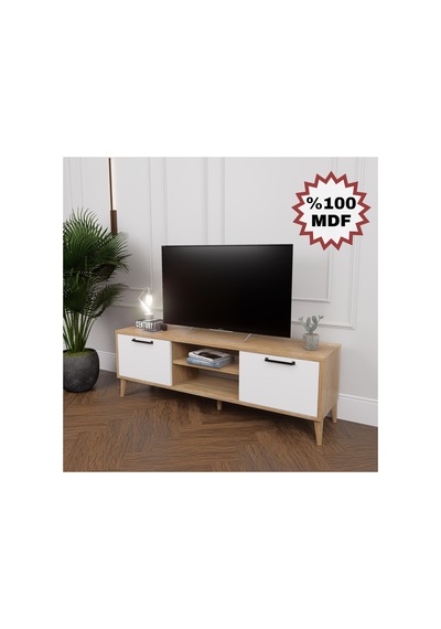 %100 Mdf Legnano 136cm Tv Ünitesi Beyaz