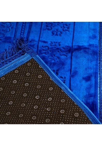 Peluş Seccade Saks Mavi 80x120 Cm.