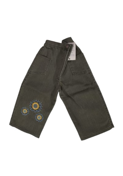 Pıtırcık Kids Kız Çocuk Kısa Pantalon Kapri Yeşil
