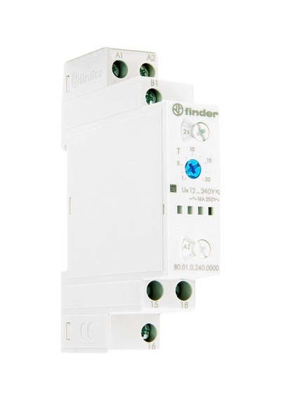 Finder 80.01.0.240.0000 ,ray/dın 12v..220vac/dc Kontak-1a1k 20-sn Zaman Röle