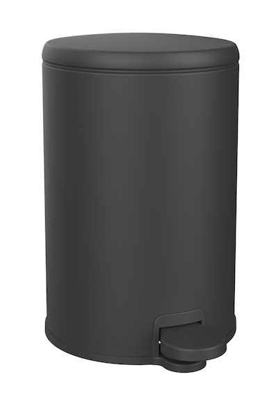 Primanova Cigo Compact 3 Lt Banyo Mutfak Ofis Çelik Çöp Kovası - Mat Siyah
