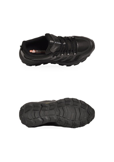 Mc Jamper Bağcıklı Kauçuk Taban Ortopedik Siyah Erkek Yürüyüş Ve Spor Ayakkabı Sneaker 2427