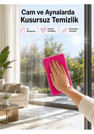 40x40 Cm Premium Mikrofiber Temizlik Bezi Hızlı Kuruyan Ve Leke Bırakmayan Bez Aklby-bsva58