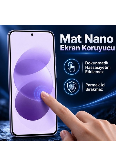 Redmi Note 17 İle Uyumlu Mat Ekran Koruyucu 6.99 İnç, Anti-glare Yansıma Önleyici, Çizilmeye Dayanıklı Kırılmaz Nano Cam