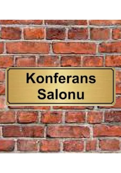 10X20 Cm Konferans Salonu Yazılı Metal Yönlendirme Levhası