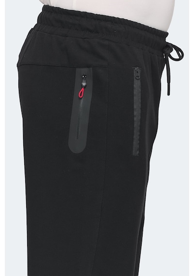 Slazenger Ofer In Erkek Fermuar Cepli Siyah Eşofman Altı Siyah