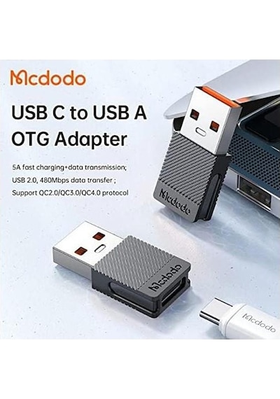 Mcdodo Ot-6970 Type-c To Usb Dönüştürücü Adaptör Siyah