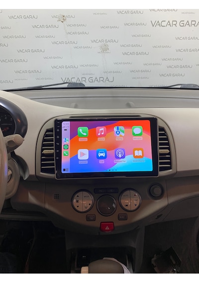 Nıssan Mıcra 2003-10 9" Uyumlu Androıd Multimedya Gerçek 2/32 Kablosuz Carplay Geri Görüş Kameralı 9"