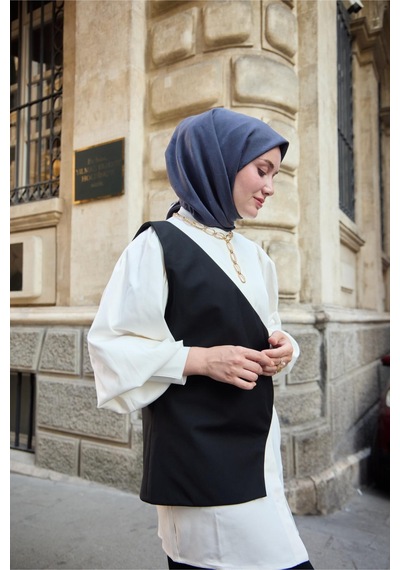 Silk Home Monogram Pamuk İpek Eşarp 130001-18 Morcivert