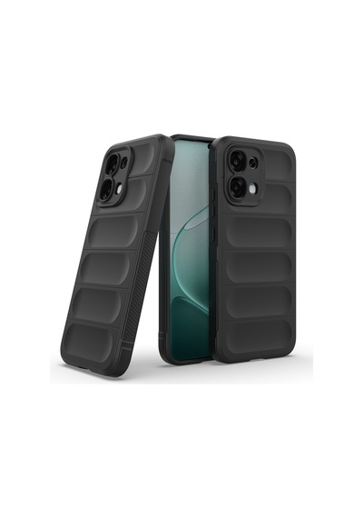 Maks Technology Oppo A6 Pro Uyumlu Kılıf Esnek Tpu Oyuklu Arka Yüzey Tasarımlı Mkst Etnik Silikon Kapak - Siyah