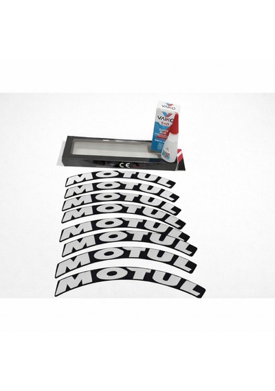 Lastik Yanak Yazısı Motul Tk Siyah - Beyaz