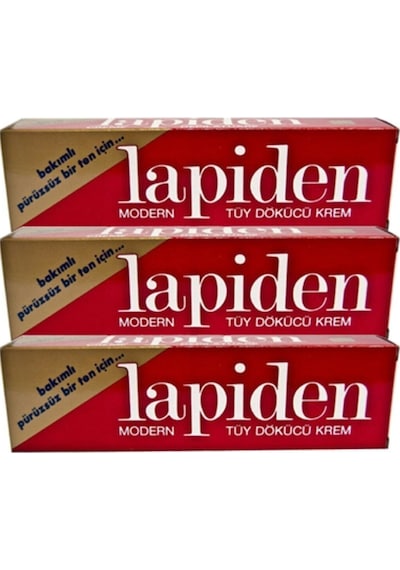 Lapiden Klasik Kırmızı Tüy Dökücü Krem 40gr 3 Adet