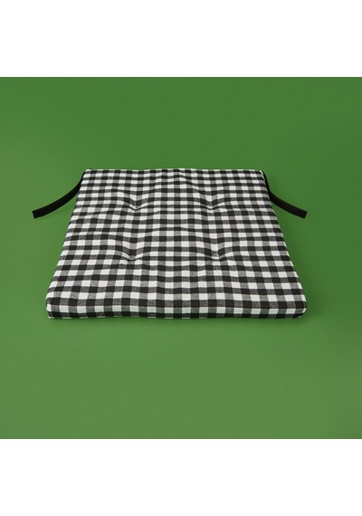 Soft Guarda Sandalye Minderi - Siyah - 38x38 Cm Renkli