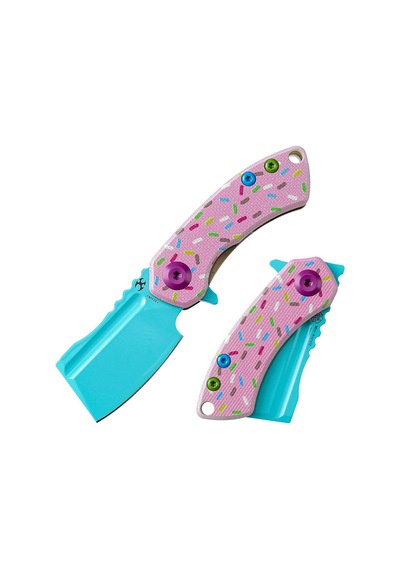 Kansept Mini Korvid Donut Baskılı G10 Sap 154cm Çelik Çakı T3030b1 Kum