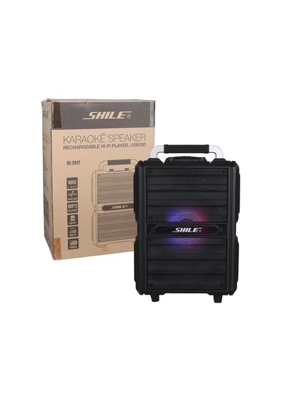 Shile Sl-2017 50 Watt Taşınabilir Seyyar Aktif Amfi Hoparlör Kablosuz El + Yaka Mikrofonlu Usb+sd+bt Kumandalı - 185771
