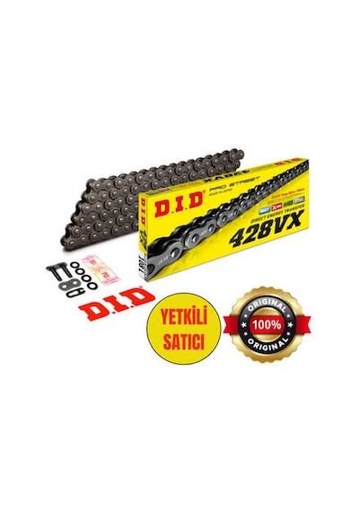 Dıd Dıd-428vx Çelik -132 Dıd 428vx-132 Link Çelik Zincir X-ring - Yamaha Mt-125 125 Cc 2014-2020