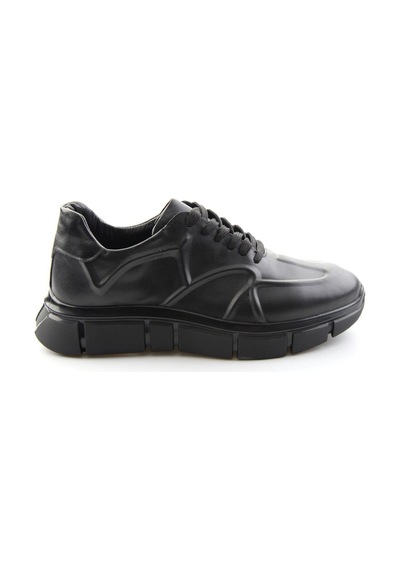 Bambi Siyah Napa Hakiki Deri Erkek Sneaker E01736060343