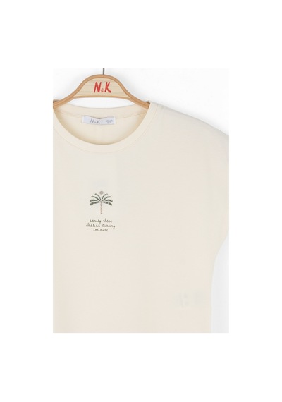 Nk Kids Intimate Kız Çocuk T-shirt 38353 Krem