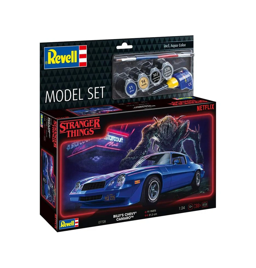 Revell Model Set 1:24 Chevy Camaro Z/28 Stranger Things 67728